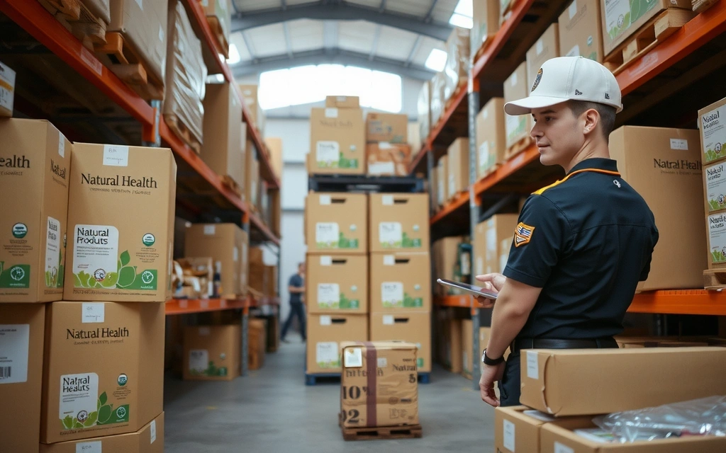 Wholesale products in a warehouse