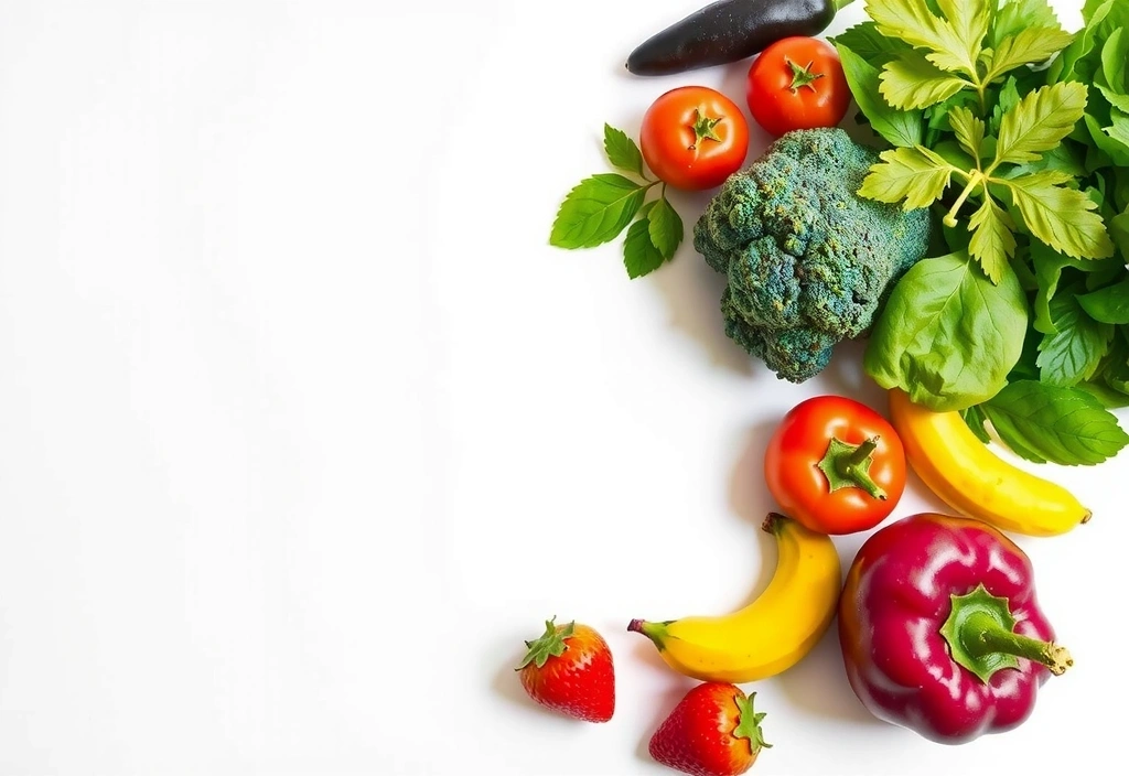 Fresh fruits and vegetables, symbolizing nutrition