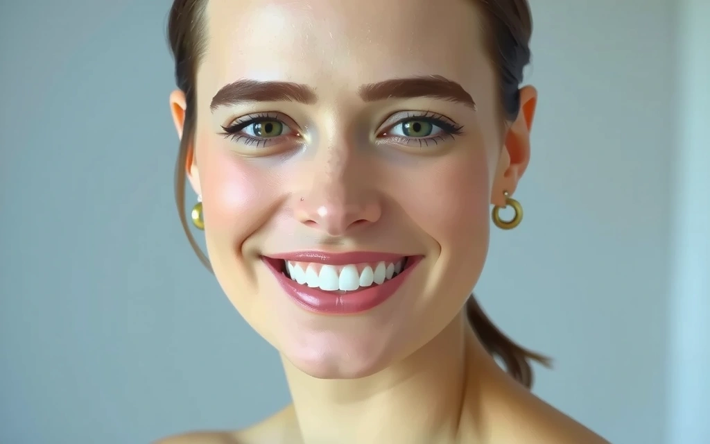 Woman smiling with radiant skin